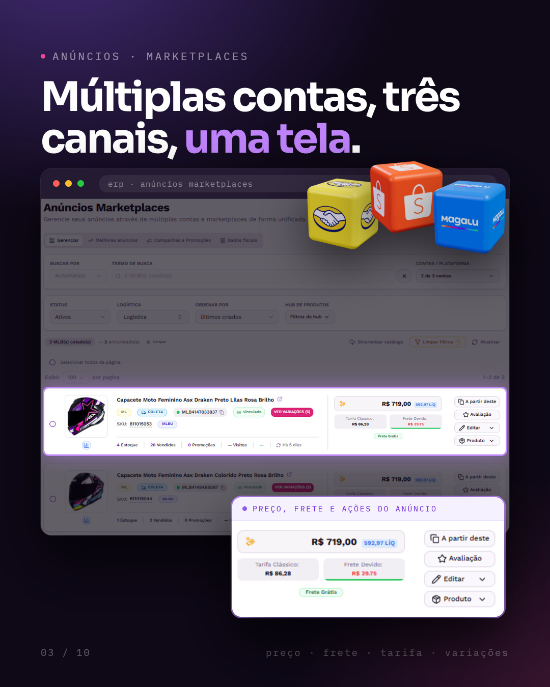 Gestão de anúncios